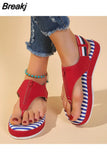for Women 2023 Fashion Roman Women's Sandals Summer Fashion Platform Women's Thong Sandals Casual Female Beach