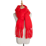 Shipping 2023 Winter Plaid Vintage Scarf Women Men Preppy Scarves Warm Pashmina Foulard Bufanda Male Mujer Thick Wrap