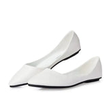 Leather Flat Shoes Woman Hand-sewn LeatherLoafers Cowhide SpringCandy colorCasualShoes Women Flats Women