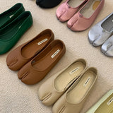 Split Toe Flats Shoes Women Brand Ballerina Ninja Tabi Cozy Loafers Female Mary Jane Casual Moccasins Ladies Shoes