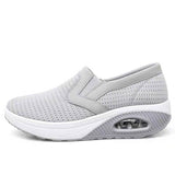 Breakj New Flying Women's Shoes Casual Sneakers Rocking Shoes Soft Soles Breathable Women's Singles Air Cushion Shoes Large
