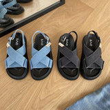 Size 35-39 Women Wedges Heel Sandals Rome High Heels Summer Shoes Woman 2023 Fashion Platform Sandal Luxury Brand