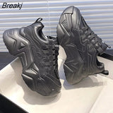 Women's Shoes 2023 Ladies White Shoes Platform Woman Vulcanize Casual Breathable Sneaker Black Chunky Sneakers