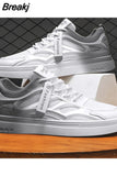 Shoes Autumn Men Spring Men Sneakers Light Shoes Men Vulcanize Shoes White All-match Shoes Male Flats Lace-up