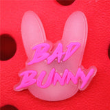 Bad Bunny Style Shoe Charms Accessories Planet Dice Eye Rabbit Man Shoe Buckle Decorations fit Kids X-mas Party