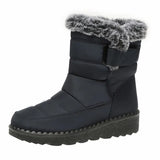 Size 44 Waterproof Snow Boots Women 2023 Warm Thick Plush Winter Ankle Boots Women Non Slip Platform Cotton Padded