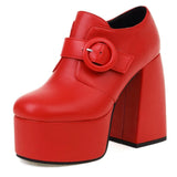 INS Hot Sale Female Zip High Heel Platform Pumps For Women 2022 New Concise Elegant Office Lady Big Size 48