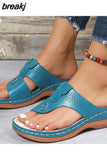 Women Sandals Soft Bottom Summer Shoes For Women Wedge Heels Sandalias Mujer Beach Slippers Women Flip Flops Summer