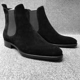 Suede Nap Snow Boots Women's Top Quality Chelsea Boots Winter Chunky Boot for Men Warm Flats Shoes Botas