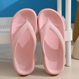 Soft Sole EVA Women's Flip Flops 2023 Summer Beach Non-slip Cloud Slippers Women Thick Platform Clip Toe Bathroom