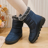 Womens Waterproof Snow Boots Warm Thick Plush Winter Boots Women 2023 Non Slip Platform Ankle Boots Female Cotton Padded
