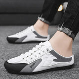 men 2023 New Style lat-soled Wild Flat-bottomed Summer Thin Section Baotou Half