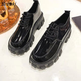 Women's Pumps 2023 Female Wild Thick High Heel Retro Black Work Shoes Spring and Autumn Sponge Cake Low Single Shoes