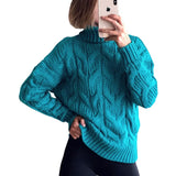 Sweaters Women 2019 Winter Fashion Knitwear Woman Knitted Pullovers Tops Femme Long Sleeve Pullover Loose
