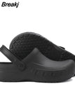 Chef Shoes for Men Sport Sandals Flat Non-slip Clogs Slippers Platform Beach Casual Man Shoes Plus Size Women