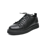 Breakj Leather Shoes Male British Casual Suit Shoes Youth Versatile Black Small Leather Shoes Korean Version Trend Retro