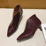 Spring and Autumn New Fashion Pointed Toe Thick Heel High-heeled Women's Shoes Comfortable Temperament High-heeled