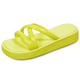 New Summer High Platform Slippers Women 2023 Plus Size Non Slip Beach Sandals Woman Thick Bottom Slides Shoes