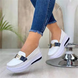 Spring New Platform Comfortable Women Sneakers Fashion Thick Bottem Casual Shoes Women Increase Vulcanize Shoes Plus