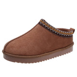 Breakj Winter New National Women's Cotton Shoes Half-Dragging Snow Boots Cotton Slippers Lace Is Very Explosive
