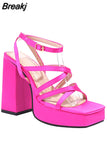 High Heels Women Sandals 2023 Spring Summer Brand New Dropship Walking Comfy Fashion Office Lady Women Shoes