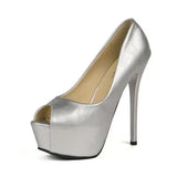 Cm Thin Heels Model Catwalk Super High-Heel Fish Mouth Single Shoes Sexy Wild Womens Shoes Temperament High Heels Party