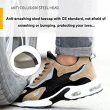 Shoes Working Security Sneaker With Metal Toe Casual Breathable Lightweight Boots Cushioning PU Outsole Sport Shoes New
