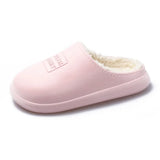 Winter Warm Waterproof Non-Slip Home Slippers Indoor Cotton Non-Slips Ladies Soft Slippers Memory Foam Couples