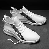 Men Sneakers White Mesh Breathable Trainers Light Running Shoes Comfortable Sports Men Shoes Dropshipping Zapatillas De