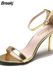 Gladiator Sandals Roman sandals Summer Office High Heels Women Buckle Strap Pumps Casual Women