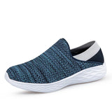 Breakj Spring New Flying Women's Shoes For The Elderly Walking Shoes Light Flat Leisure Shoes Comfortable Lazy