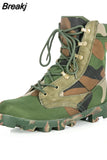 man ankle boots military shoes genuine leather shoes for men army