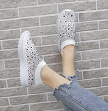 New Women Crystal Sneakers Spring Autumn Casual Zipper Flat Shoes women Non-slip Breathable Outdoor Vulcanized Shoes