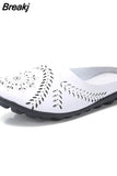 New Low Heels Slippers For Women Round Toe Flat Ladies Shoes Fashion Designer Comfortable Outdoor Female Casual