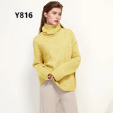 Autumn Winter Women Knitted Turtleneck Wool Sweaters 2021 Casual Basic Pullover Jumper Batwing Long Sleeve Loose