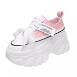 Chunky Platform Sneakers for Women High Heels Thick Bottom Vulcanize Shoes Woman 2023 Spring Autumn Increase Casual