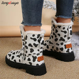 winter woman snow boots Plush Snow Boots Women Platform Casual Shoes Warm Faux Fur Shoes 2023 Women Winter Ankle