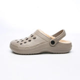 Winter Men Clogs With Fur Fashion Khaki Black Blue Plush Warm Mule Clogs Slippers Sandals Garden Fur Clogs Garden