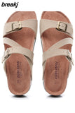 Fashion Summer Men Casual Cork Slippers Non-slip Outside Couple