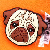 Dog Pug Croc Charms Cute Balloon Stars Barricade Clapping Candle Shoe Accessories JIBZ Lavender Eclipse Clogs