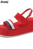 Hot Sale Women's Shoes New Rome Payment Women's Sandals Summer Peep Toe Platform Sandals New Casual Women Flat