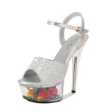 Breakj Patent Leather 15Cm High Heels Heel Water Diamond Platform Hate Day High