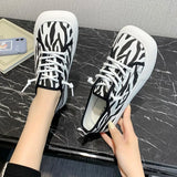Canvas Shoes Women Trainers Women Square Toe Sneaker Lady Spring Autumn Female Footwear Breathable Sneakers Platform
