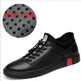 men genuine leather oxfords shoes luxury brand italian style male footwear shoes for men Breathable Flat Lace-Up Shoes big