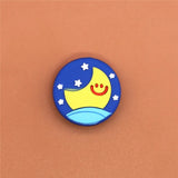 Cute PVC Shoe Charms Sun/Night/Stars/White Clouds/Bread/Tomato Shoe accessories Decoration Buckles Fit Bands Croc JIBZ