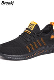 Men Sneakers Mesh Casual Shoes Lac-up Breathable Lightweight Walking Sneakers Men Shoes Plus Size Summer Tenis