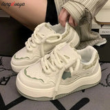Casual Platform Sneakers Women's Sports Shoes Chunky Vintage Tennis Female Flats Kawaii Vulcanize Harajuku Footwear