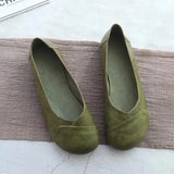 for Woman 2023 Flats Yellow Women's Summer Footwear Platform Normal Leather Casual Round Toe Flat Vacation Quick