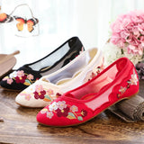 Breakj Shoes Tip Fashion Plate Buckle Beef Tendon Bottom Low Heel Women's Shoes Sandals Mesh Gauze Embroidered Cloth